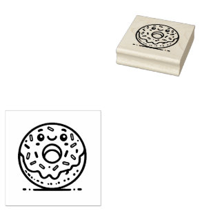 Adorable Donut Gummistempel