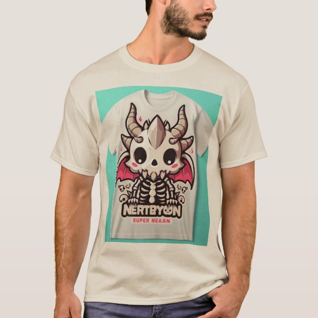 Adorable Dragon Skull Mascot T-Shirt" T-Shirt (Vorderseite)