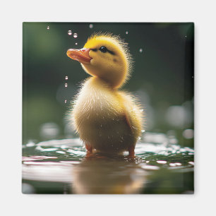 "Adorable Duckling im Regen Magnet