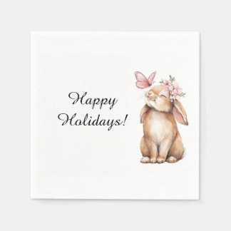 Adorable  Easter a cute bunny  Serviette