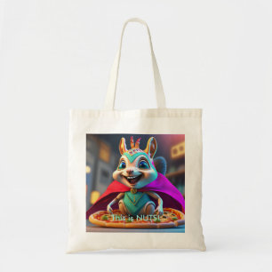 Adorable Eichhörnchen Pizza Nuts Tote Tasche