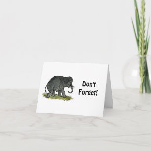 Adorable Elefant Cartoon, Niedlicher Zoofreund Karte
