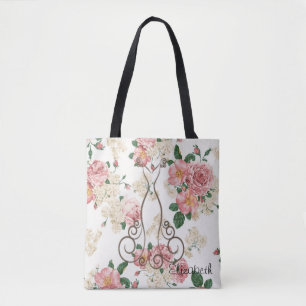 Adorable elegante Kleidung, florales Muster Person