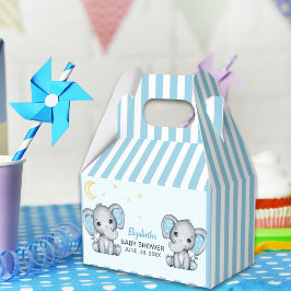Adorable Elephant Baby Shower Boy Geschenkschachtel