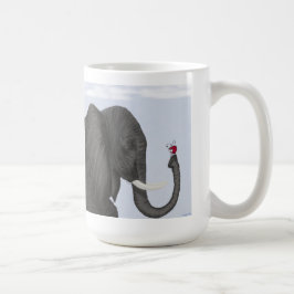 Adorable Elephant und Niedliche Ladybug Tasse
