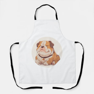 Adorable English Bulldog Classic T - Shirt Schürze