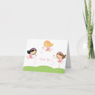 Adorable Fairy Note Card Dankeskarte