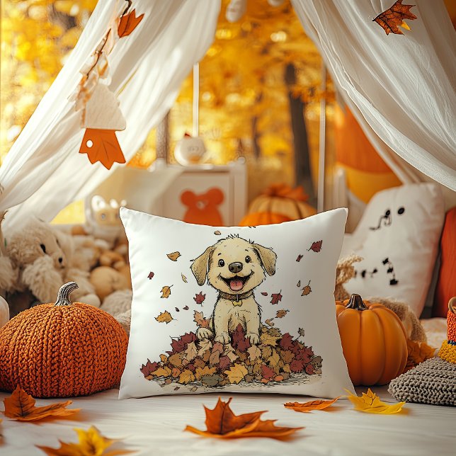 Adorable Fall Puppy Playing Kissen (Von Creator hochgeladen)