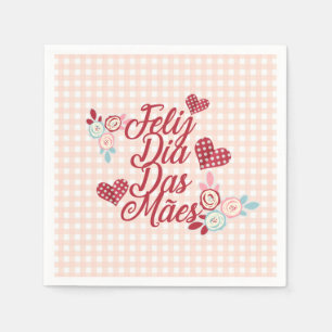 Adorable Feliz Dia Das Mães   Serviette