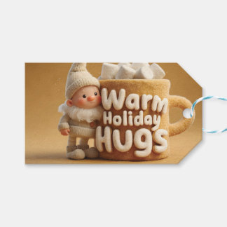 Adorable Felt Gnome with Marshmallow Mug Geschenkanhänger