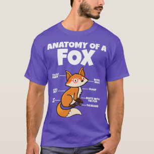 Adorable Fennec für Lover I Anatomie eines Ar T-Shirt