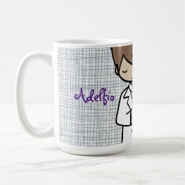 Adorable First Heilige Kommune brünetter Junge Kaffeetasse