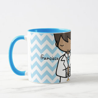 Adorable First Heilige Kommunion Name blau Tasse