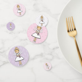 Adorable First Holy Communion Blonde Mädchenname Konfetti