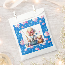 Adorable Fishing Themed Girl's Baby Shower Geschenktütchen