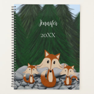 Adorable Fox Family Planer