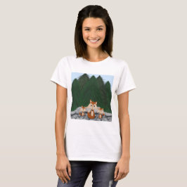 Adorable Fox Family T-Shirt