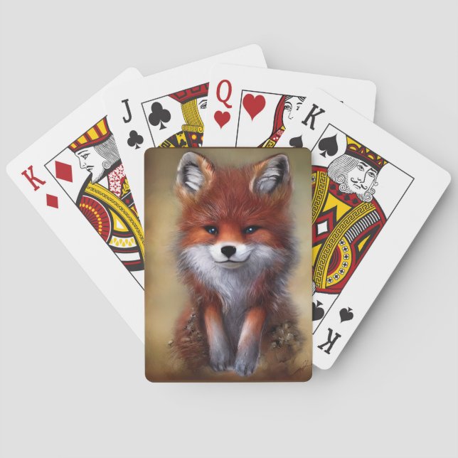 Adorable Fox Spielkarten (Rückseite)