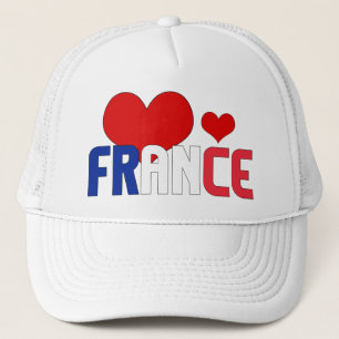 Adorable France Flag Hört Patriotic Truckerkappe