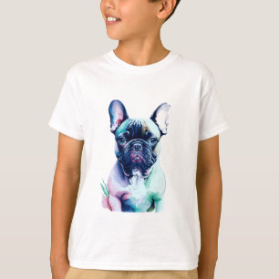 Adorable French Bulldog Aquarellmalerei T-Shirt