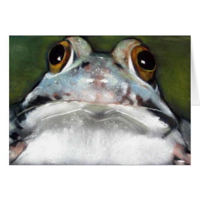 Adorable Frog: Realismus Pastelmalerei (Vorderseite (Horizontal))