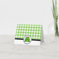 Adorable Froggy Custom Green Hahnentrittmuster Car