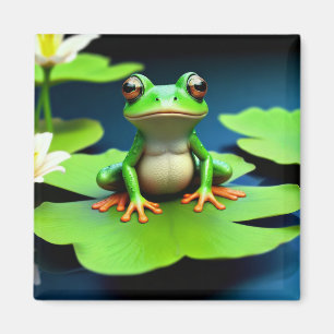 Adorable Frosch Birthday Magnet
