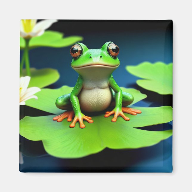 Adorable Frosch Birthday Magnet (Vorne)