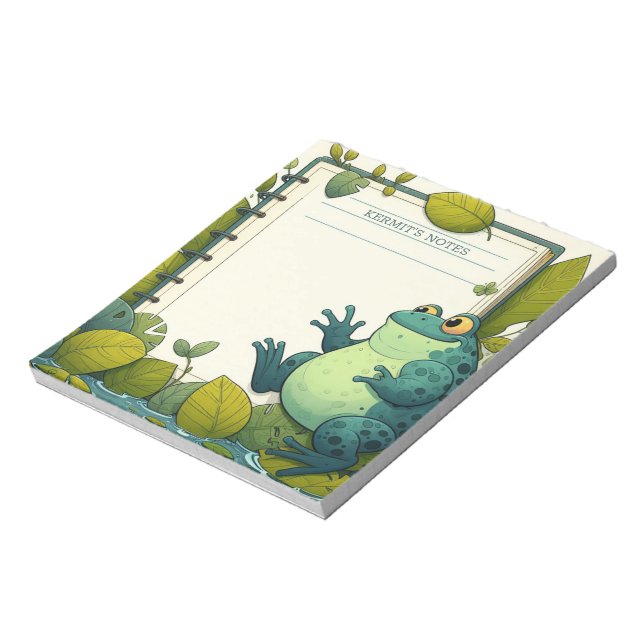 Adorable Frosch Notizblock (Rotiert)