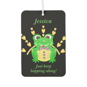 Adorable Frosch Personalisierter Luftkühler Autolufterfrischer