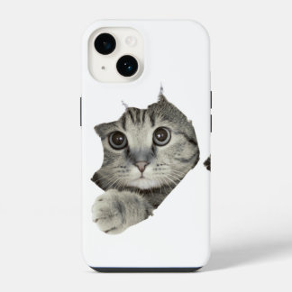 Adorable Funny Cat iPhone Case 14 Hülle