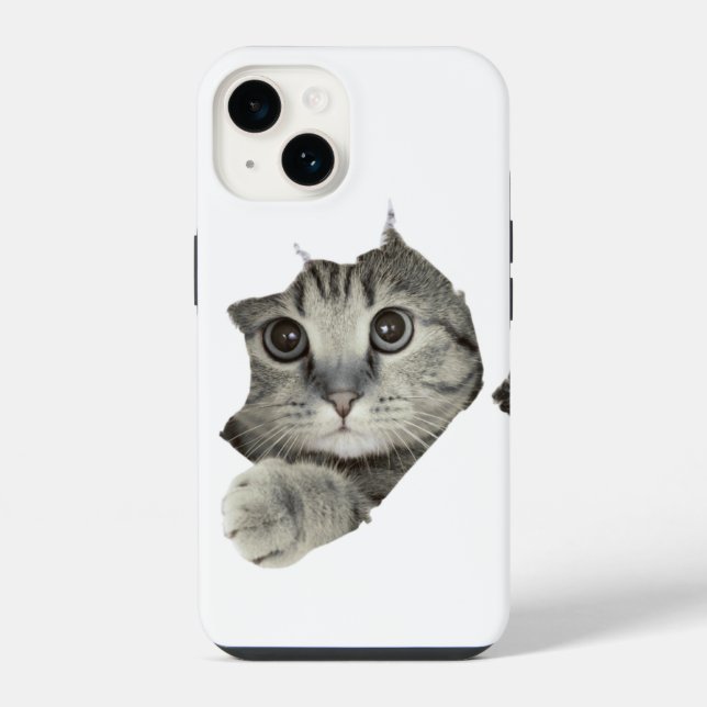 Adorable Funny Cat iPhone Case iPhone Hülle (Rückseite)