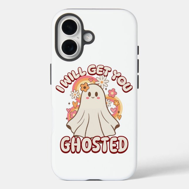 Adorable Funny Ghost - Niedliches Valentine Ghost Case-Mate iPhone Hülle (Rückseite)