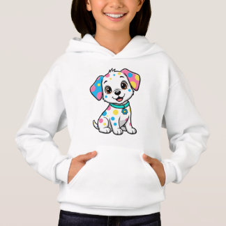 Adorable Gepunktete Welpe Hoodie