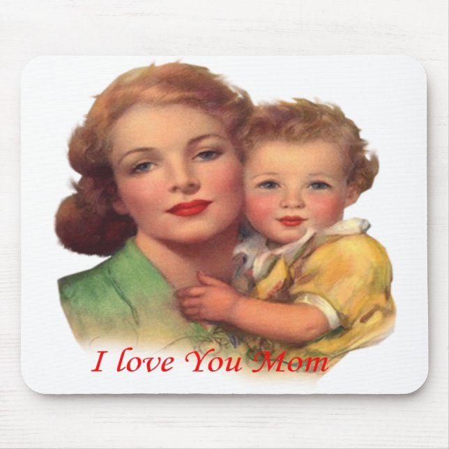 Adorable Geschenk für den Muttertag Mousepad (Vorne)