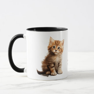 ​Adorable Ginger Kitten "Stay Pawsitive" Two-Tone  Tasse