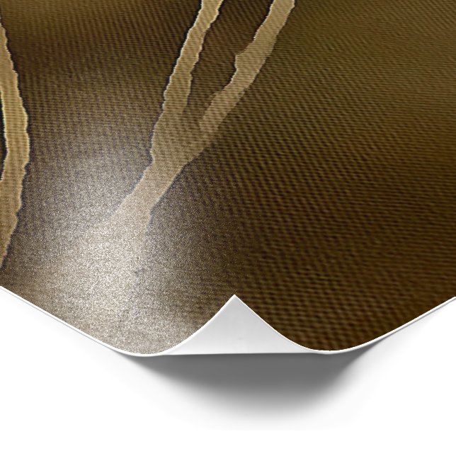 Adorable Ginger Tabby Cat Posing Pet Portrait Fotodruck (Ecke)