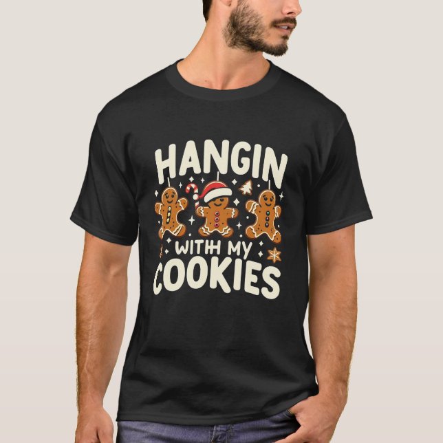 Adorable Gingerbread Christmas Graphic Holiday Fun T-Shirt (Vorderseite)