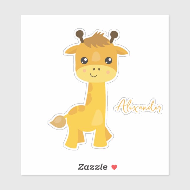 Adorable Giraffe Aufkleber (Blatt)