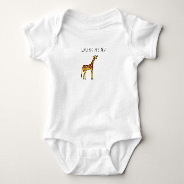 Adorable Giraffe Baby Strampler (Vorderseite)