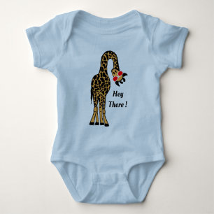 Adorable Giraffe Design für Hipster Babys Baby Strampler
