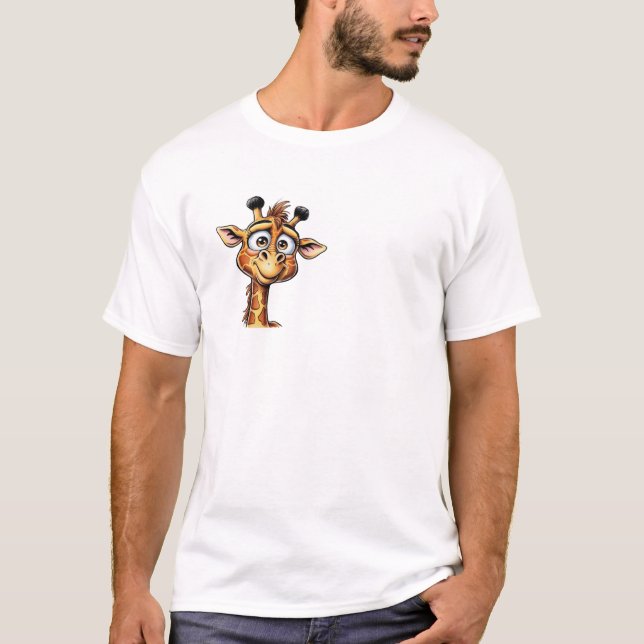 "Adorable Giraffe in Aktion!" T-Shirt (Vorderseite)