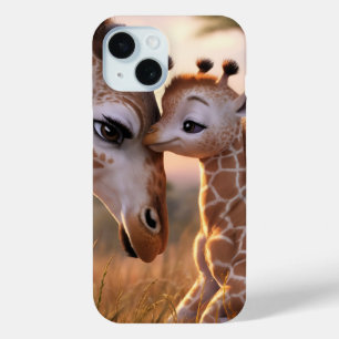 Adorable Giraffe Kiss: Baby & Mama Bond Case-Mate iPhone Hülle