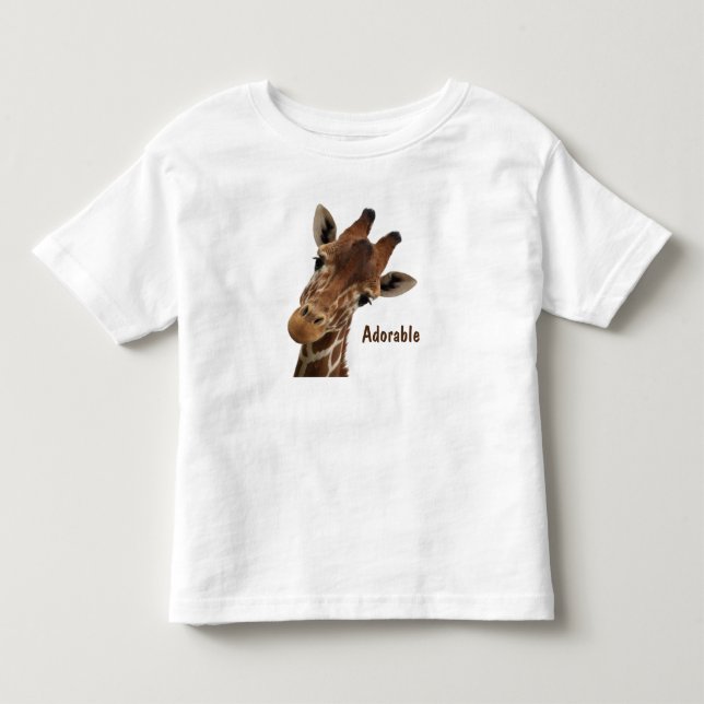 Adorable Giraffe Kleinkind T-shirt (Vorderseite)