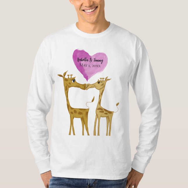 Adorable Giraffe Lovers T-Shirt (Vorderseite)