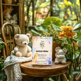 Adorable Giraffe und Elefant 2. Geburtstag Einladung