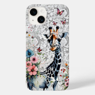 Adorable Giraffe Wildblumen Schmetterlinge und Spi Case-Mate iPhone 14 Hülle