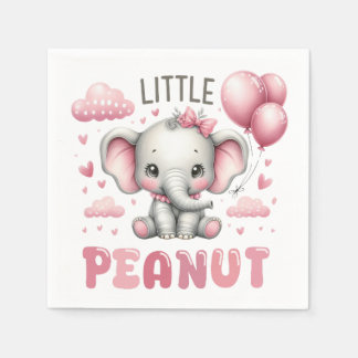 Adorable Girl Little Peanut  Serviette