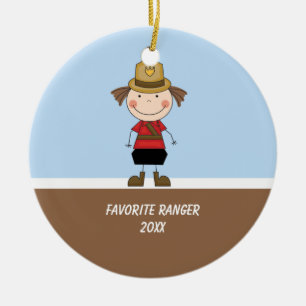 Adorable Girl Ranger Ornament