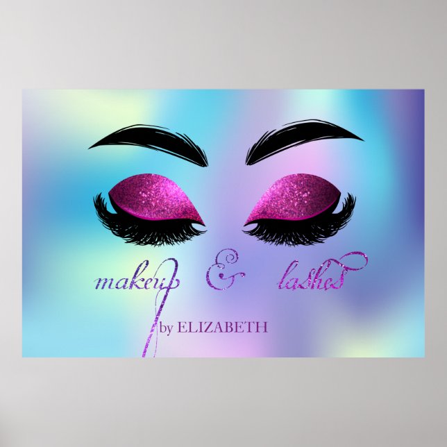 Adorable Glitterie-Imitate Lashes, Poster (Vorne)